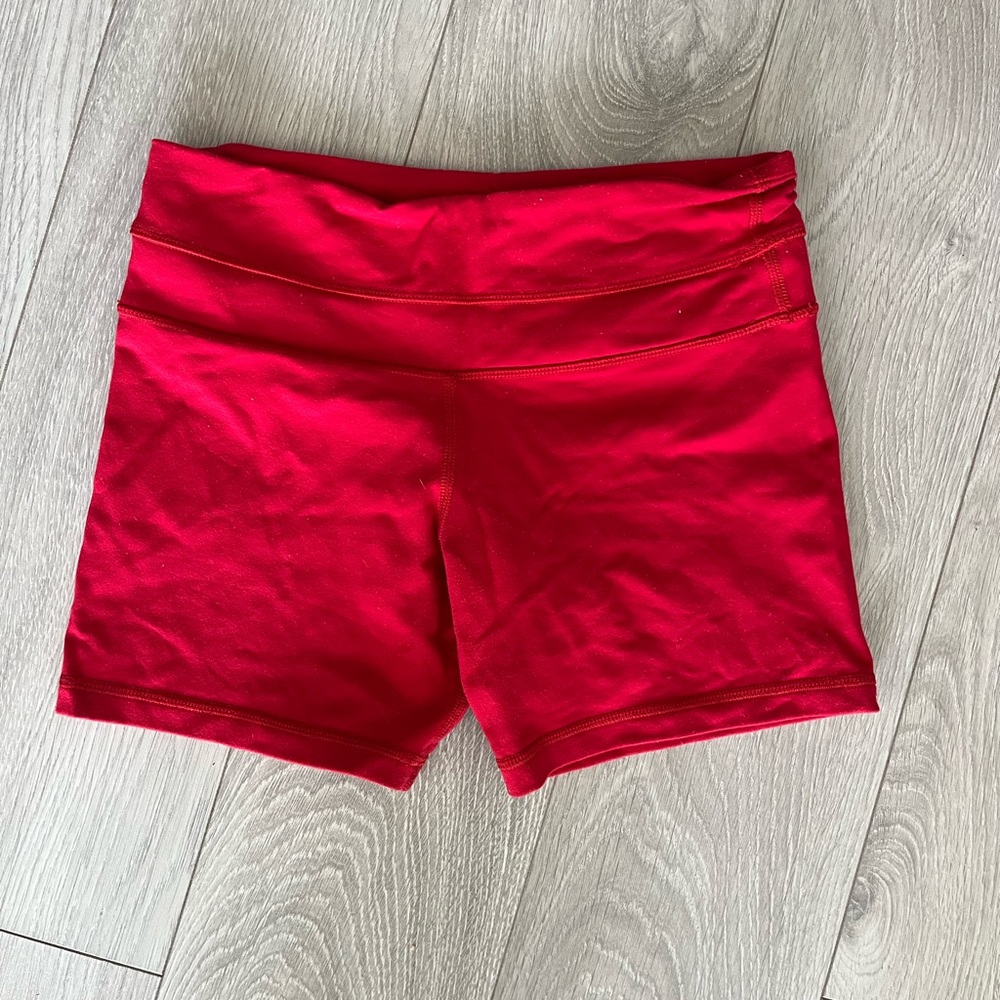 Lululemon Red Shorts